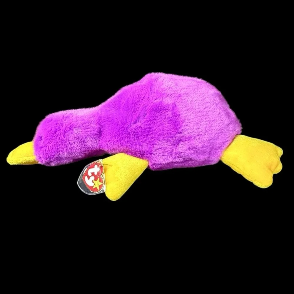 Beanie Buddy Buddies Patti Platypus Purple‎ Plush 1998 w/ Tags